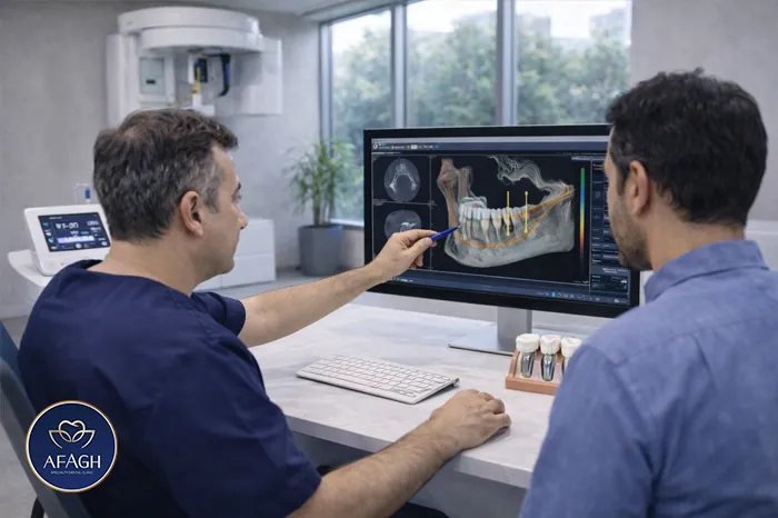 مشاوره تخصصی ایمپلنت دندان در کلینیک آفاق فرشته